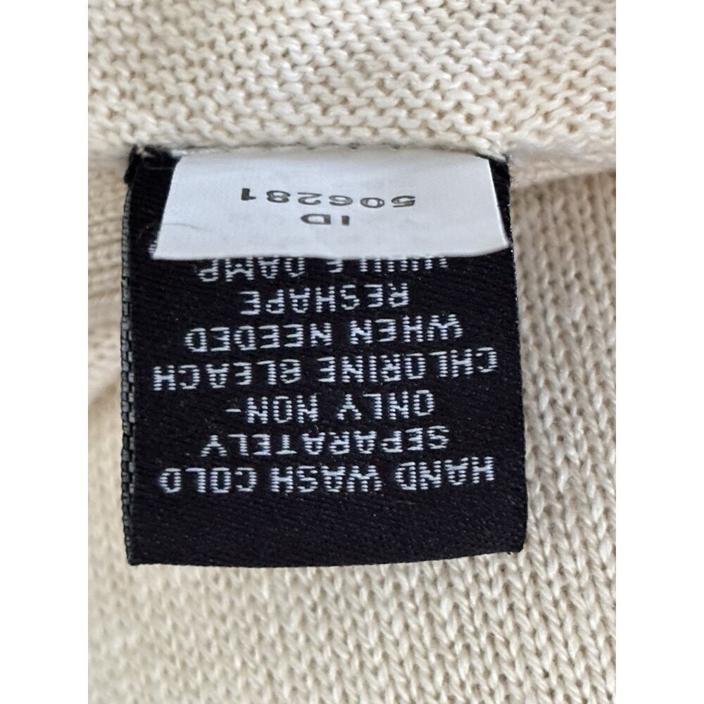 Moda International Women Silk Cashmere Cardigan Sz Small Classic Preppy Capsule - Picture 6 of 6